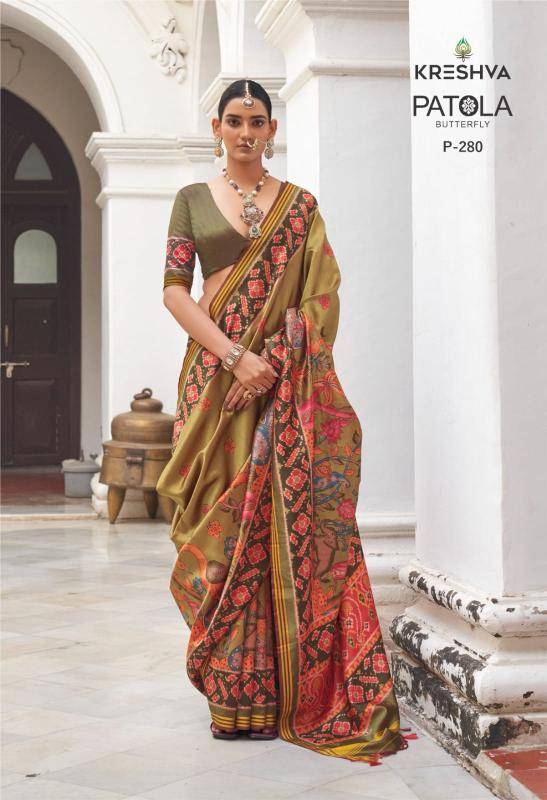 Kreshva patola butterfly Saree suppliers in Pune